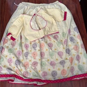 Colorful Swirl Patterned Chaniya choli